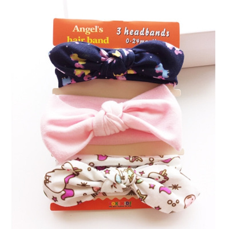 Baby Hair Bows Headband 3PC Set